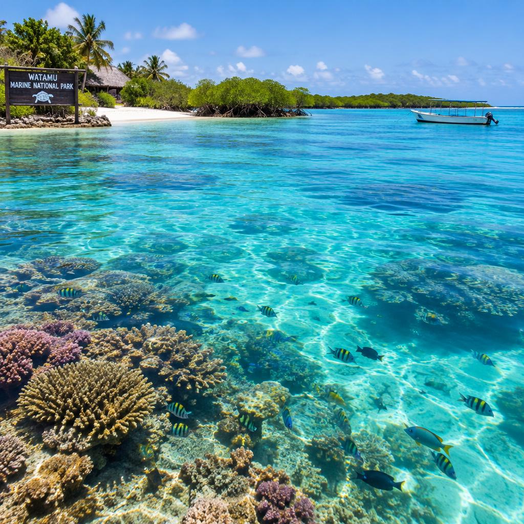 Coral gardens of Watamu Marine Park